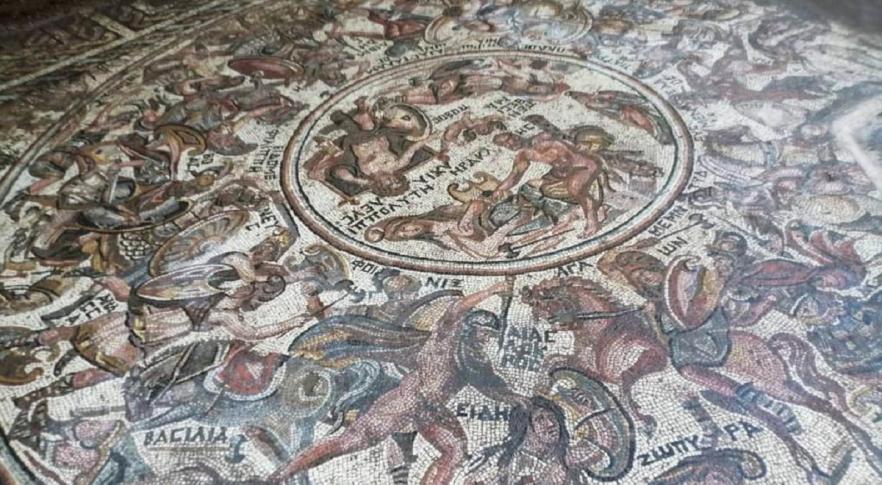 Mosaico encontrado na Síria
