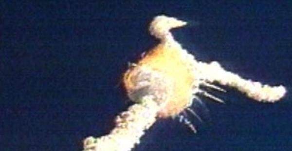 Explosão do ônibus espacial Challenger-0