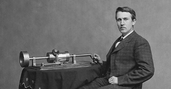Thomas Edison patenteia o fonógrafo-0