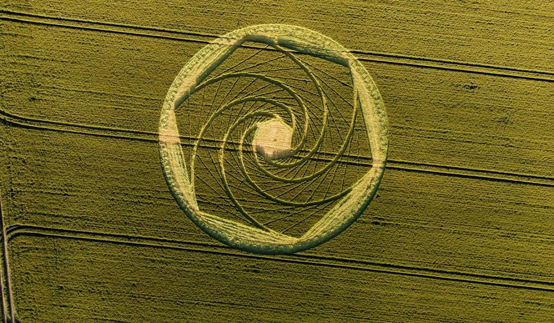   Misterioso círculo aparece em plantação de trigo no interior de Santa Catarina-0