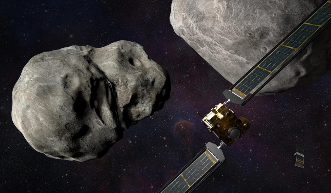 Pedaços do asteroide desviado por missão da NASA podem atingir Marte-0